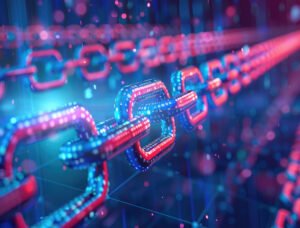 Cadeia digital representando integração de sistemas, dados e automação no contexto da engenharia de vendas digitais.